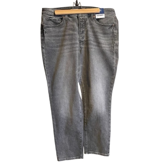 Old Navy Distressed OG Straight-Secret Smooth Pockets-Button Fly-Size 16 NWT - Picture 2 of 12